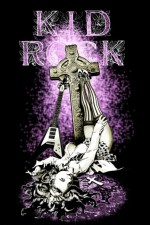Kid Rock flying v catholic crusifix purple
